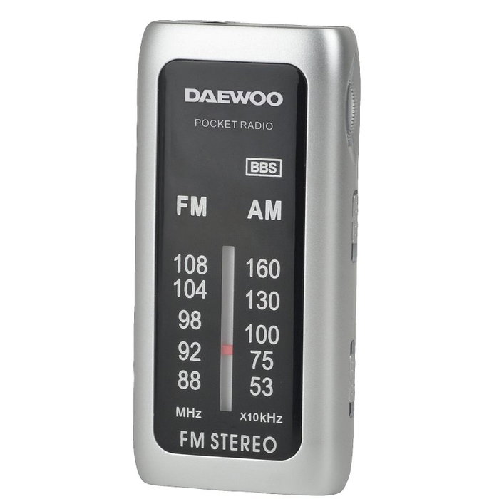 DAEWOO Radio Portátil DW1129 AM/FM Plata DAEWOO Radio Portátil DW1129 AM/FM Plata